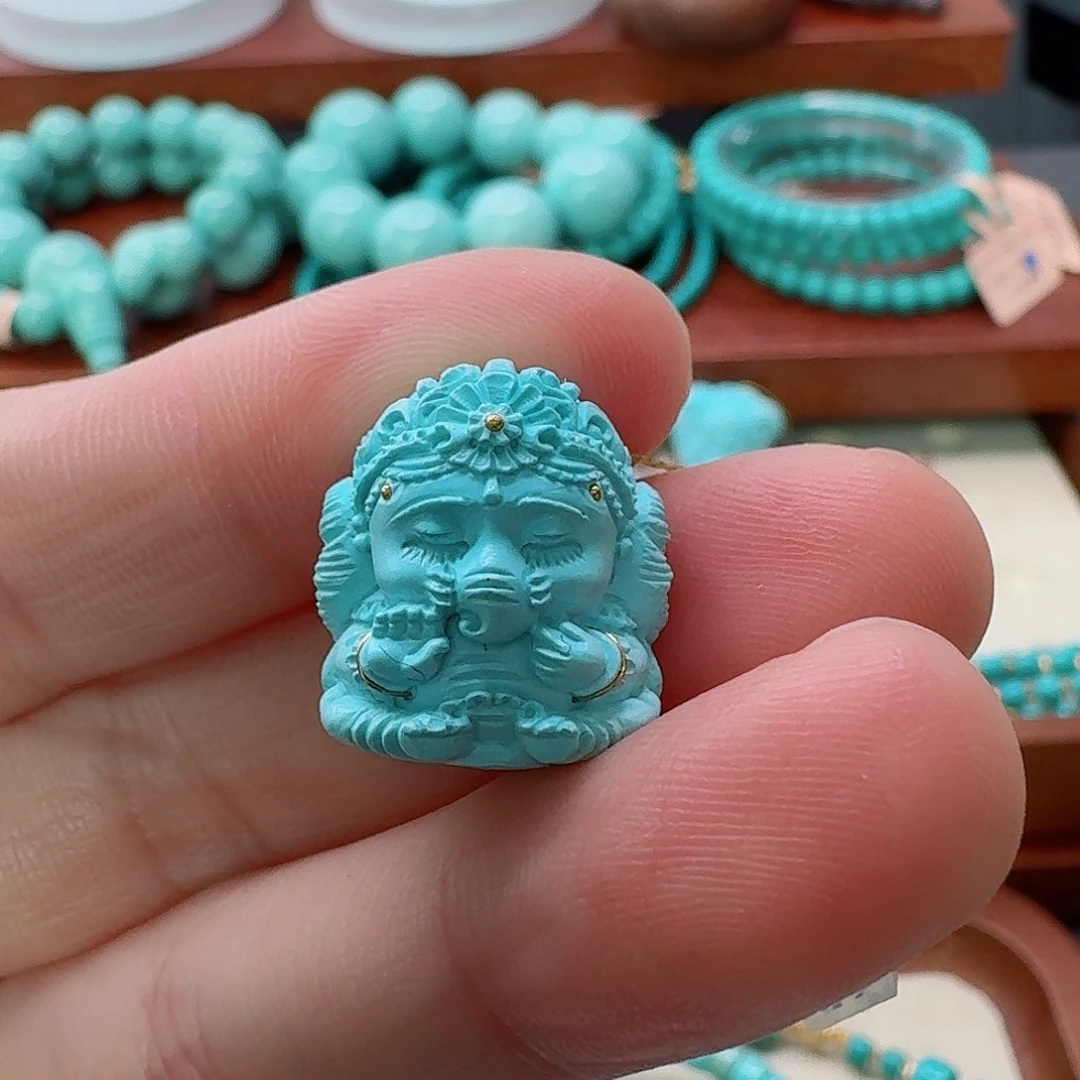 绿松石未镶嵌珠宝半成品