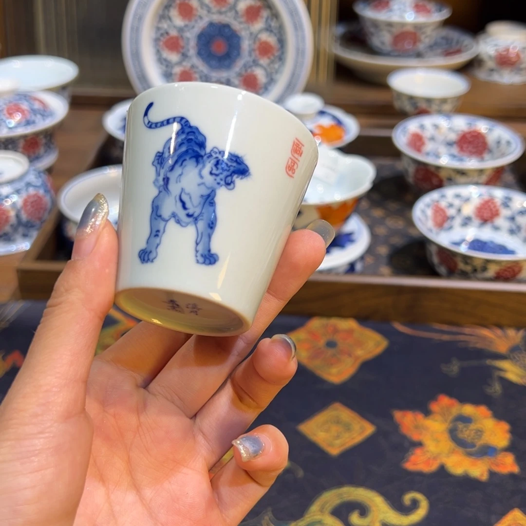 摆件陶瓷景德镇陶瓷茶器百宝箱