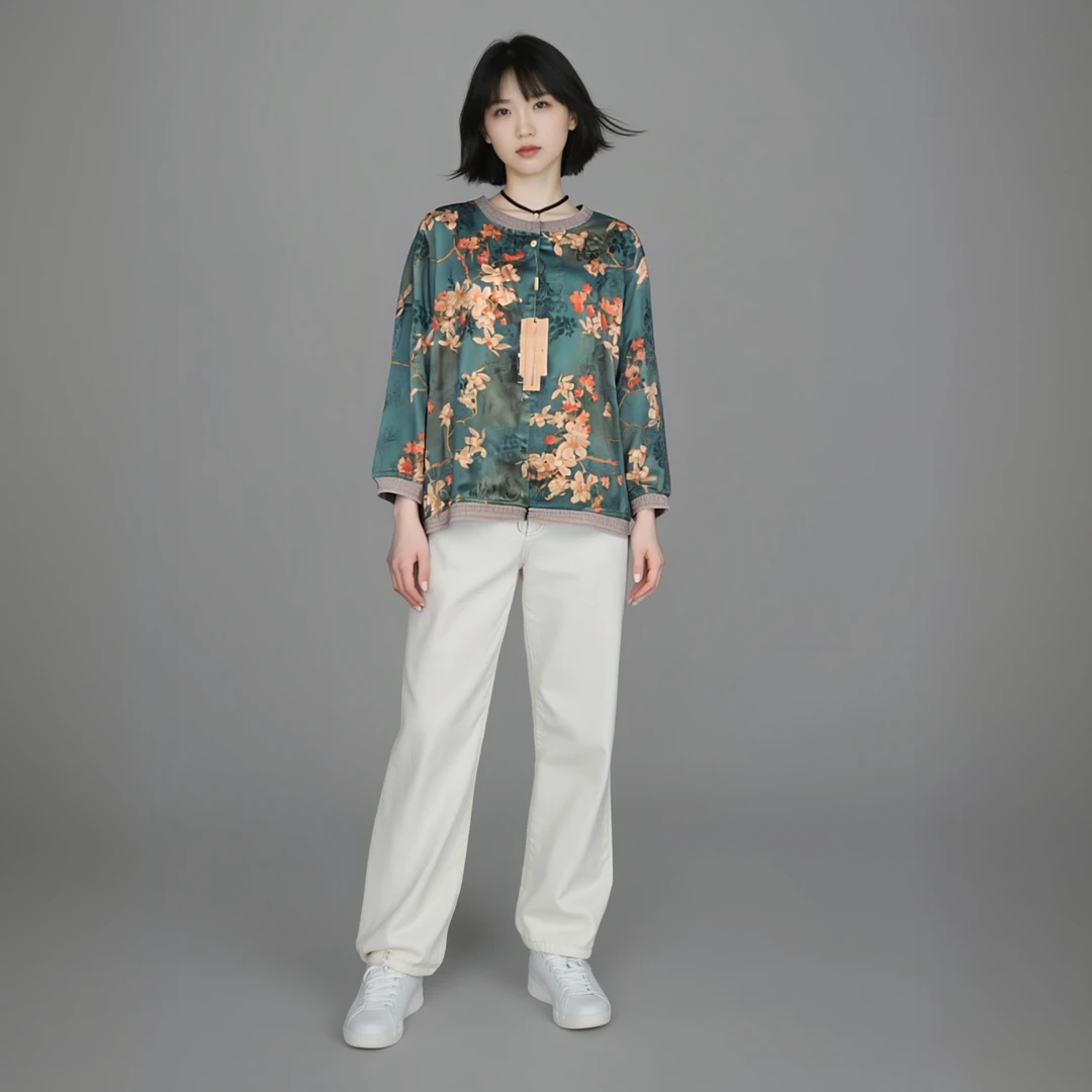 妈妈春装上衣3031-2中式太太衬衫高档老年人女奶奶夏装七分袖衣服