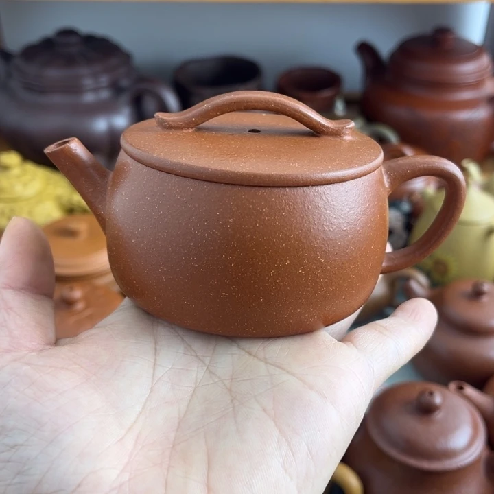 紫砂茶壶150cc降坡半手微瑕