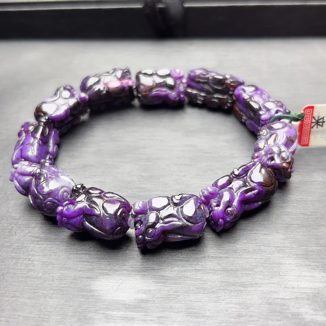 苏纪石（舒俱来）未镶嵌貔貅雕刻手串