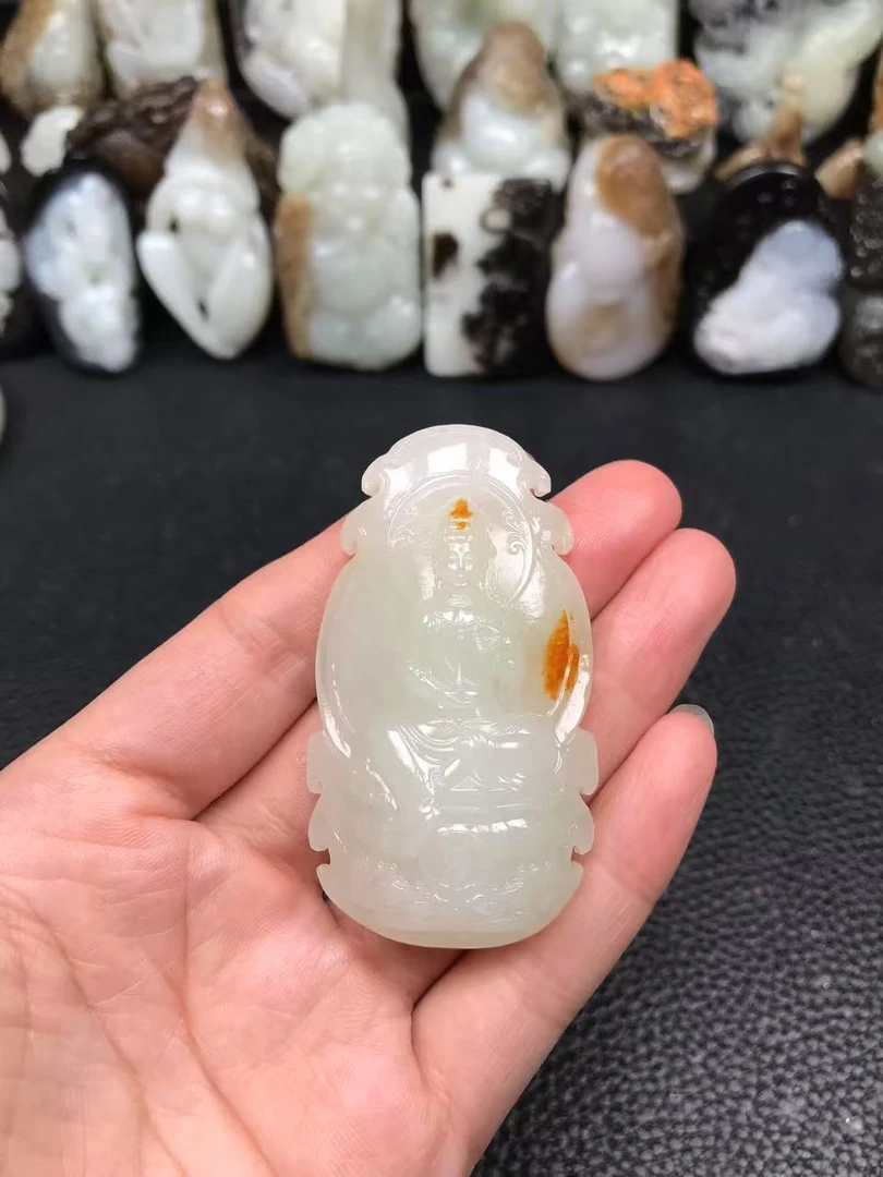 和田玉观音，实物漂亮