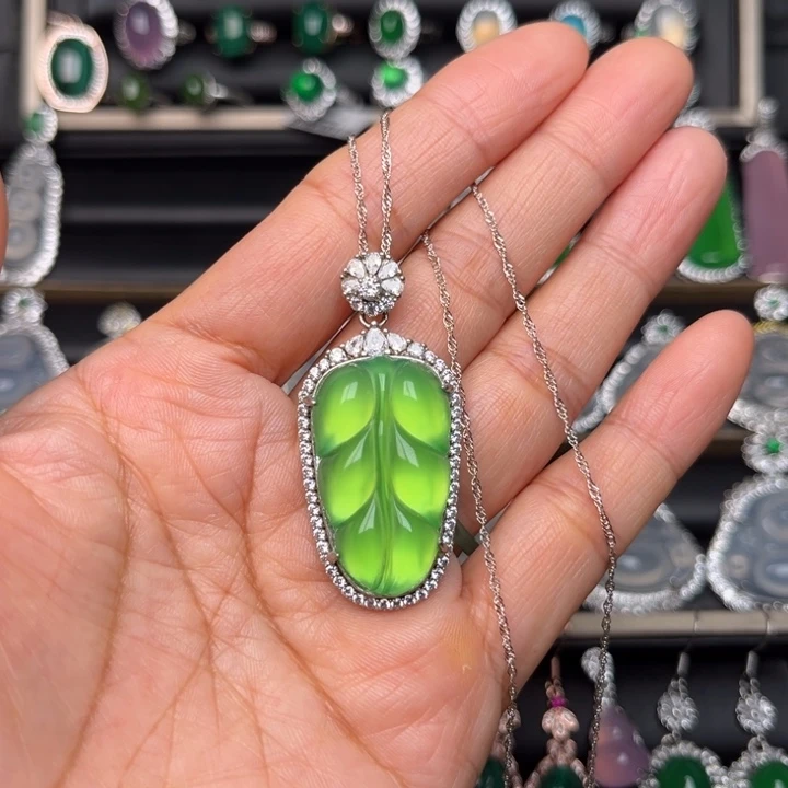 玛瑙/玉髓银S925镶嵌颈饰