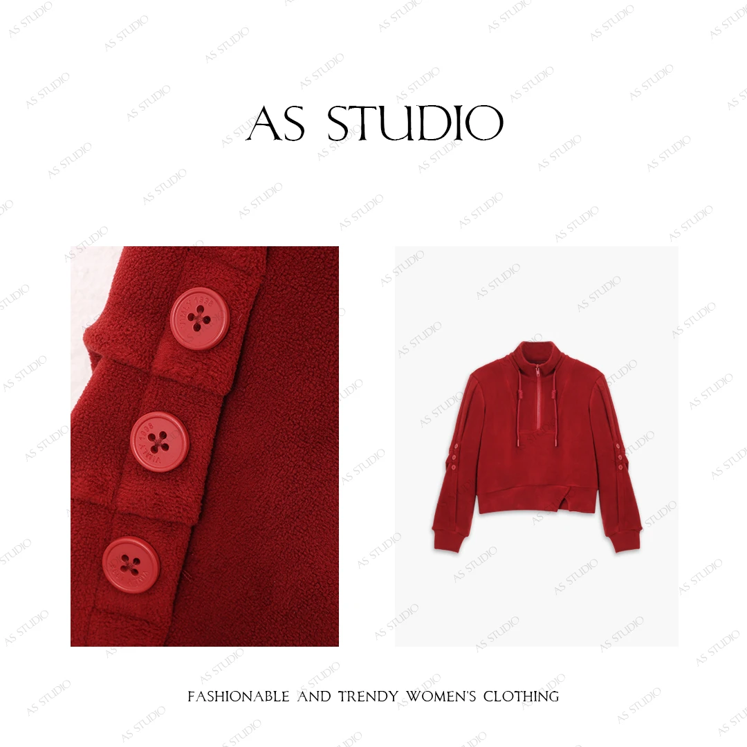【AS萤火】25新原创设计加厚摇粒绒立领卫衣AS24DSY3563