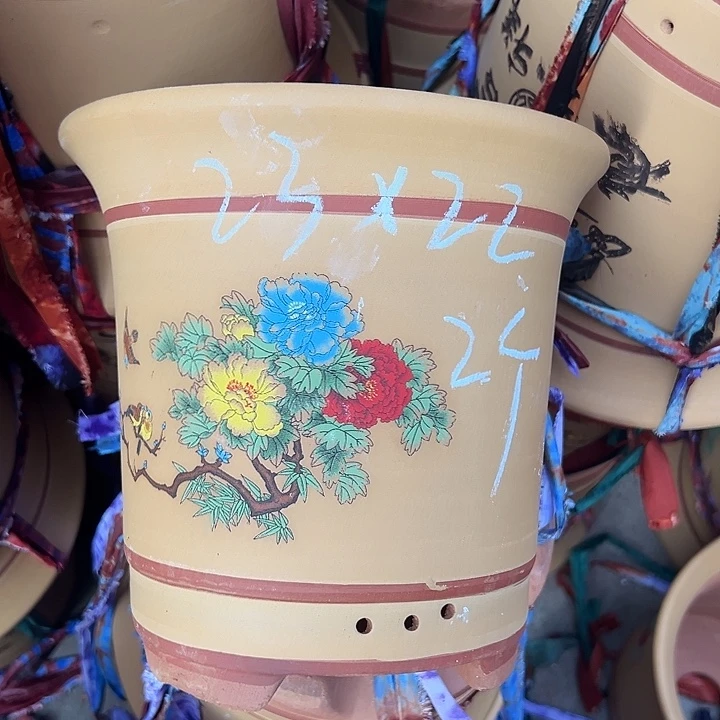 紫砂花盆紫砂紫砂陶瓷瓶是