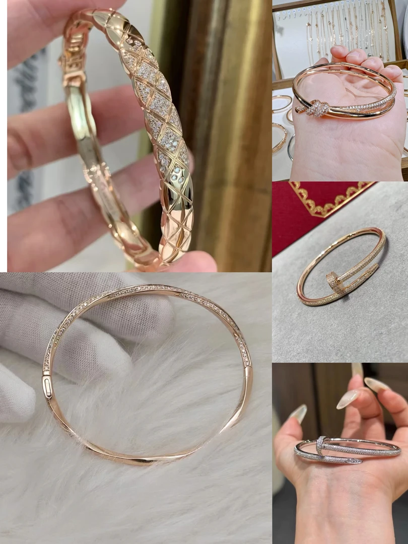 铜合金手链 铜合金手镯   欧美时尚轻奢百搭手镯