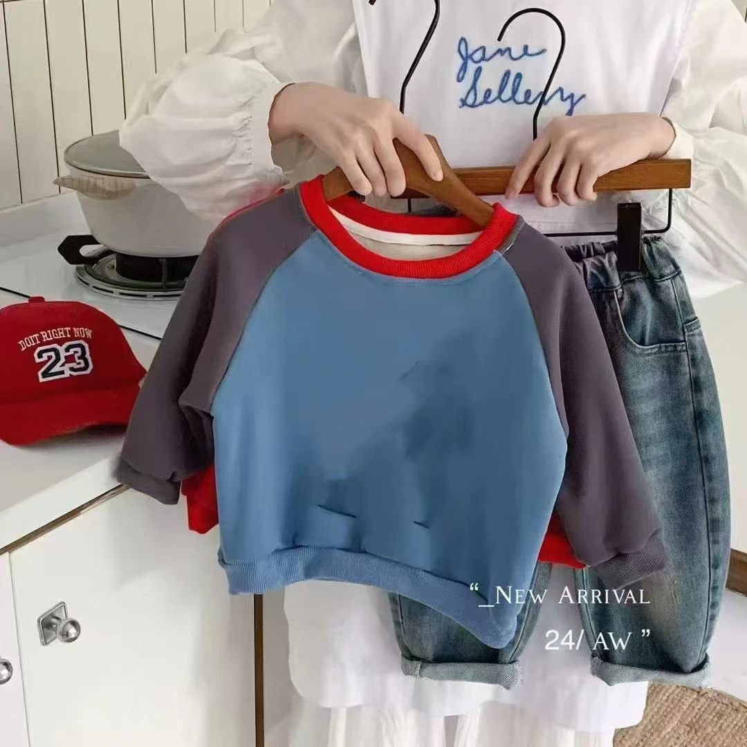 Y908-ATM儿童亮灯拼接加绒卫衣