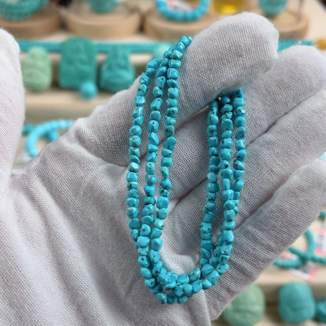 未镶嵌绿松石尺寸3+