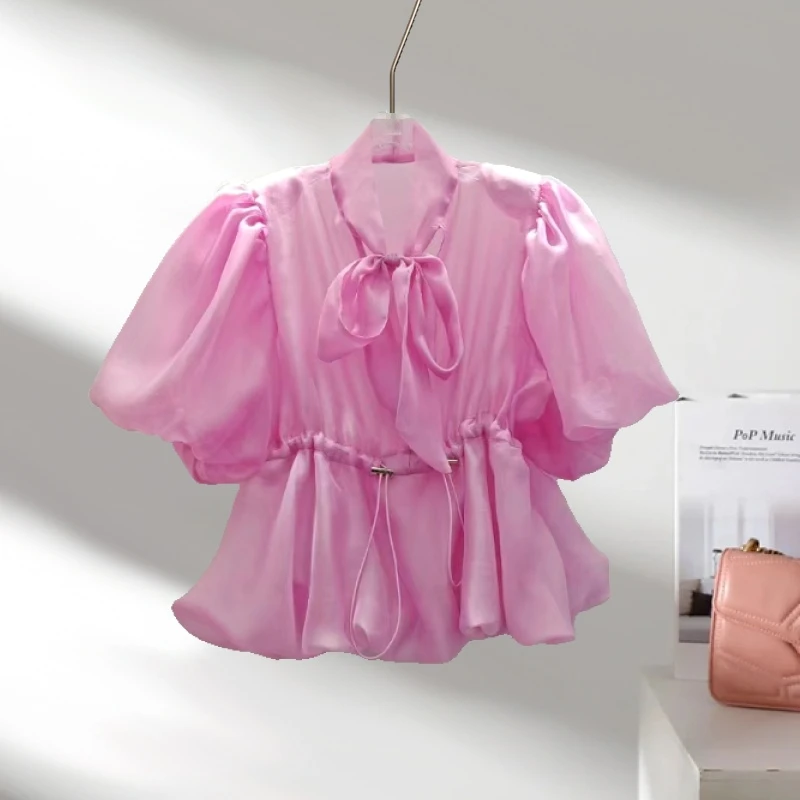 夏款气质高级时尚百搭欧根纱御姐时髦穿搭网红洋气炸街