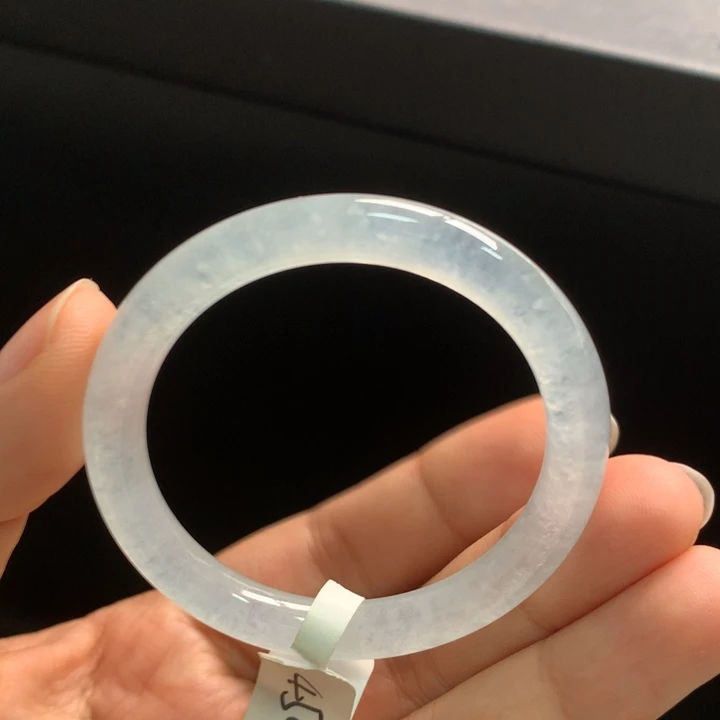 翡翠未镶嵌颈饰41.5圆镯加沙扣