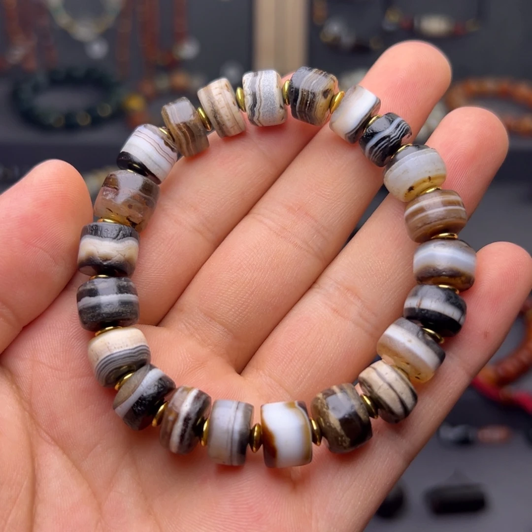 玛瑙/玉髓合金颈饰