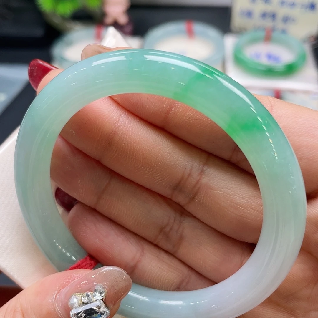 未镶嵌手镯翡翠28号55圈
