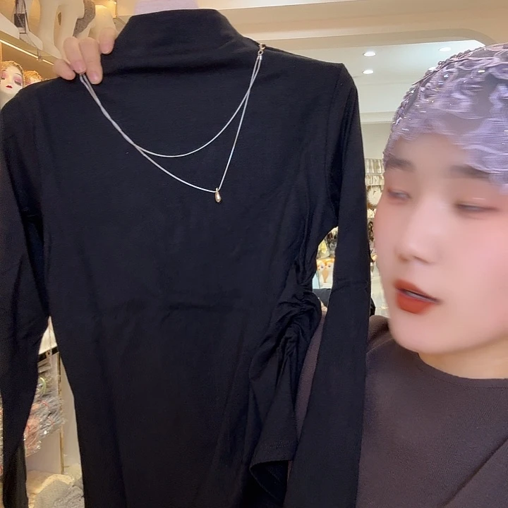 纯棉黑色打底链子69.9