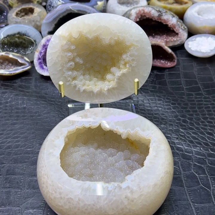 未镶嵌珠宝半成品水晶精抛啵啵软盆