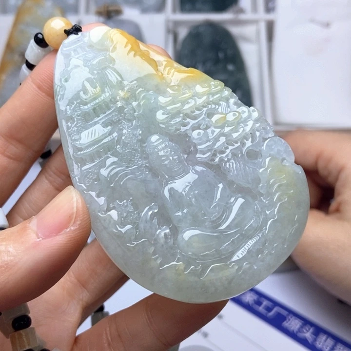 翡翠未镶嵌挂件翡翠