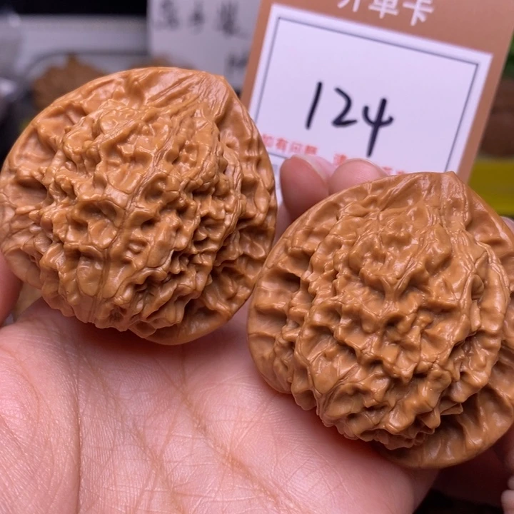 文玩核桃把件46官帽124