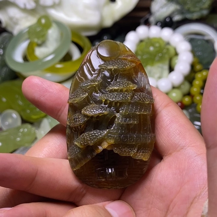未镶嵌岫玉岫玉颈饰