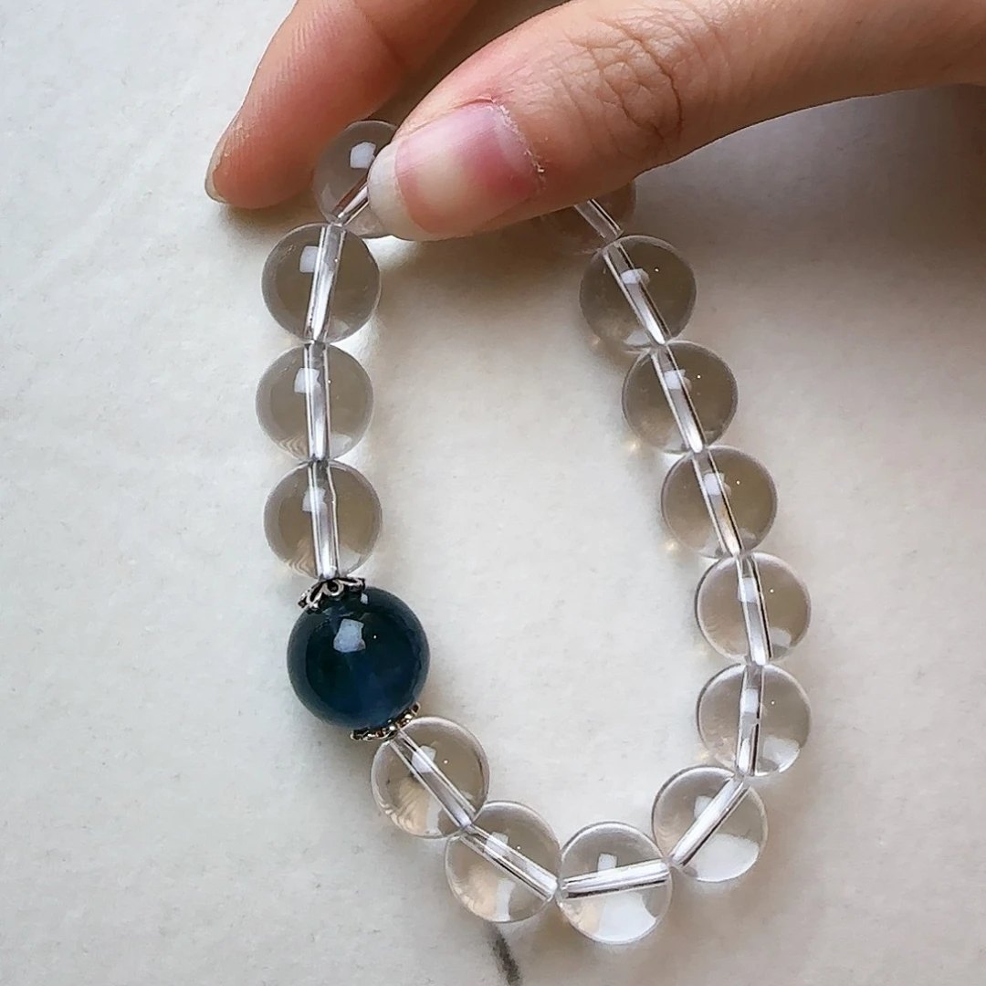 水晶手链未镶嵌糯**z10mm大气