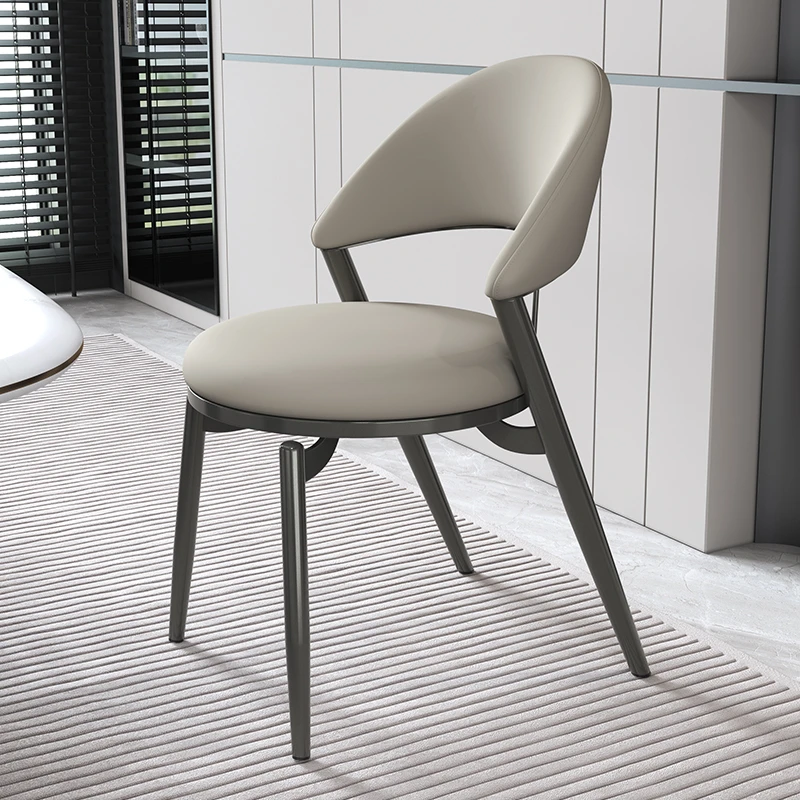 【椅嘉艺】北欧设计师酒店餐厅轻奢餐椅家用现代简约软包靠背椅意式