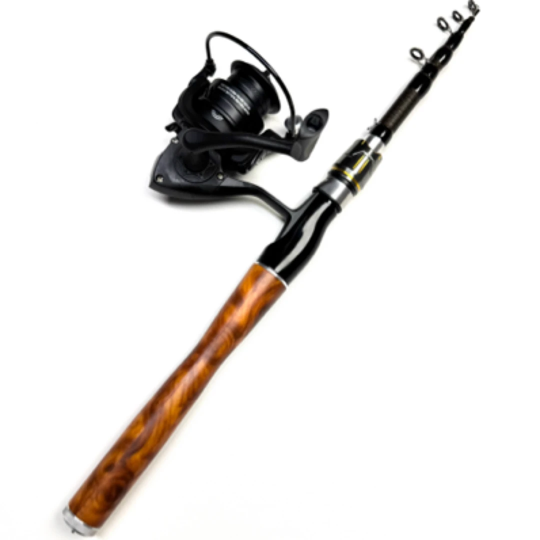 伸缩路亚套装便携式路滑套装M硬度大拉力值竿