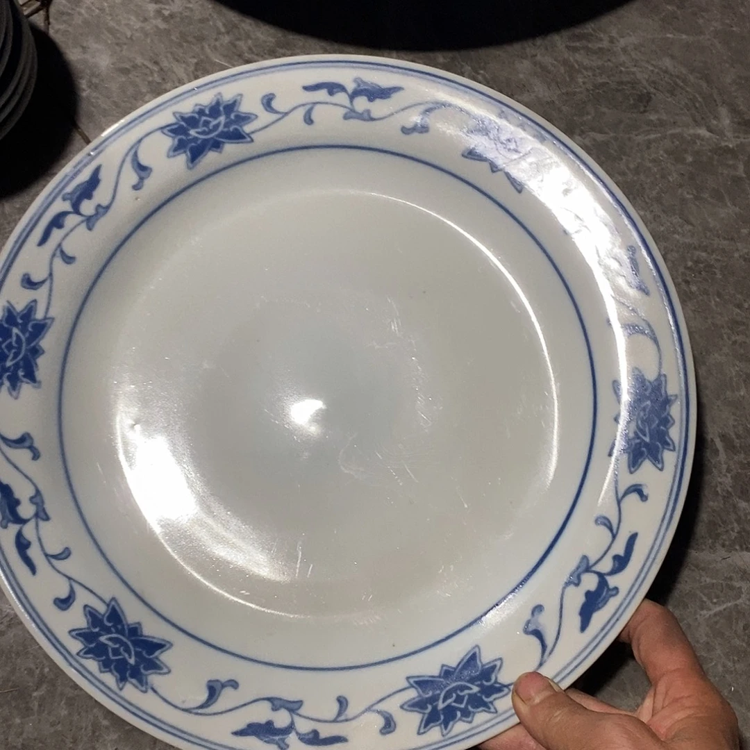 陶摆件景德镇陶瓷30公分平盘