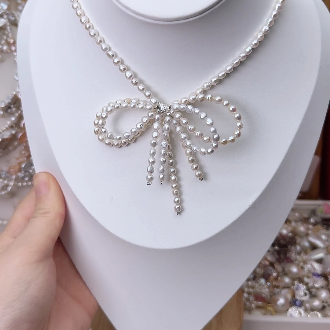 未镶嵌颈饰淡水珍珠