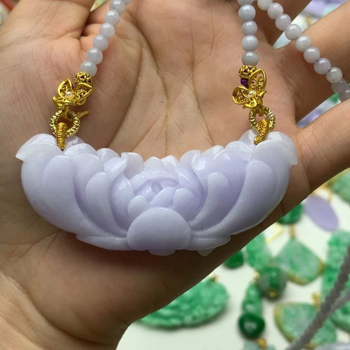 颈饰未镶嵌翡翠翡翠