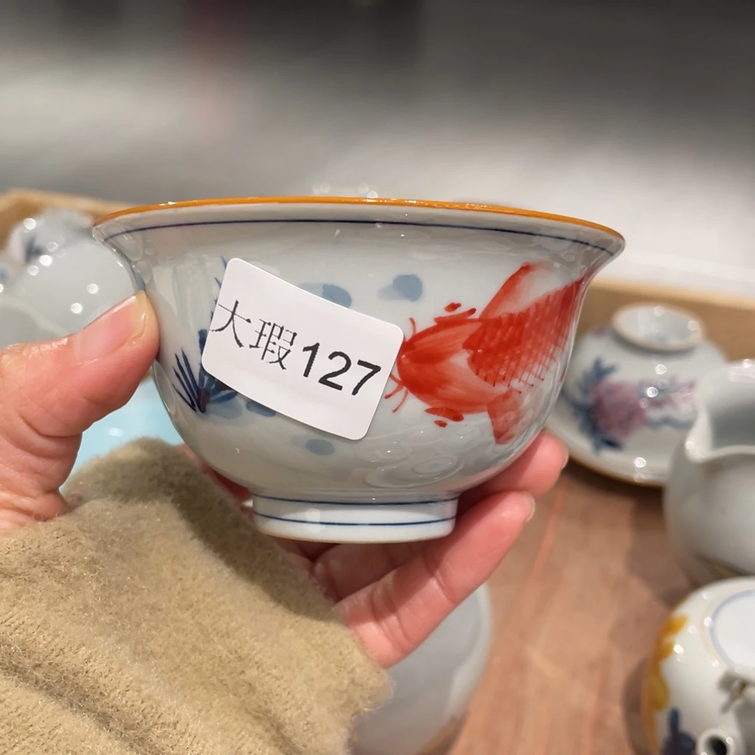 有瑕釉下彩纯手绘