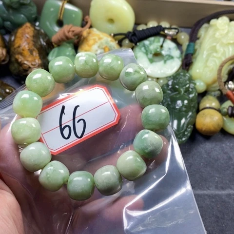 未镶嵌蛇纹石玉手链