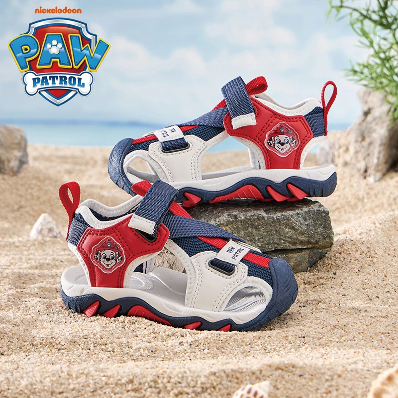 汪汪队童鞋2025夏季新款男童防滑男孩小孩鞋子运动鞋户外凉鞋时尚