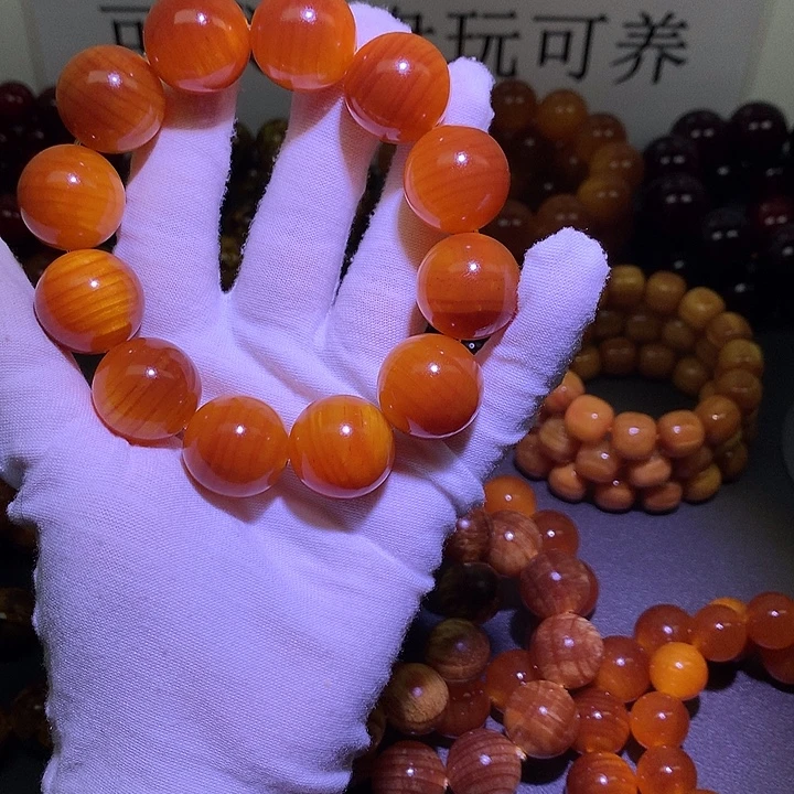 用***8松木（琥珀木）手串/手链2.1 包浆高货