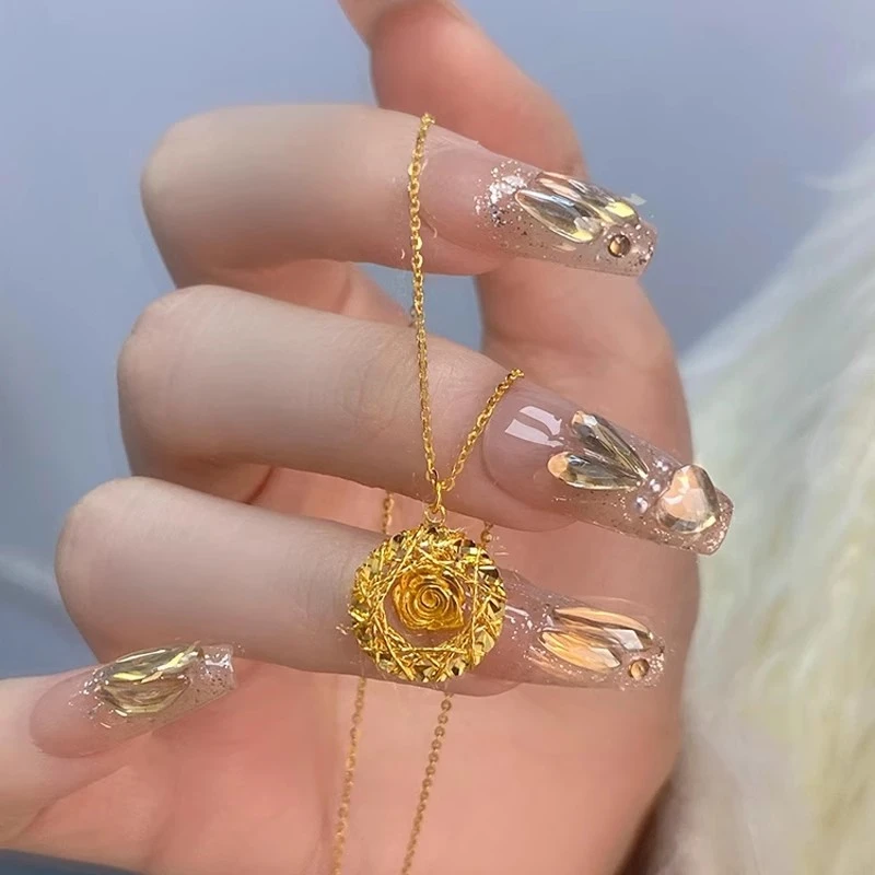 【官方正品】轻工之作 梦网玫瑰项链