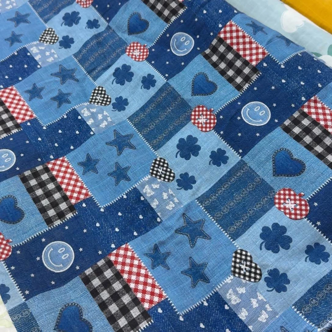 棉超舒服纯棉格纹双层纱1米价X1.67米宽E