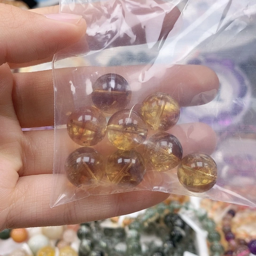 未镶嵌手串水晶黄水晶