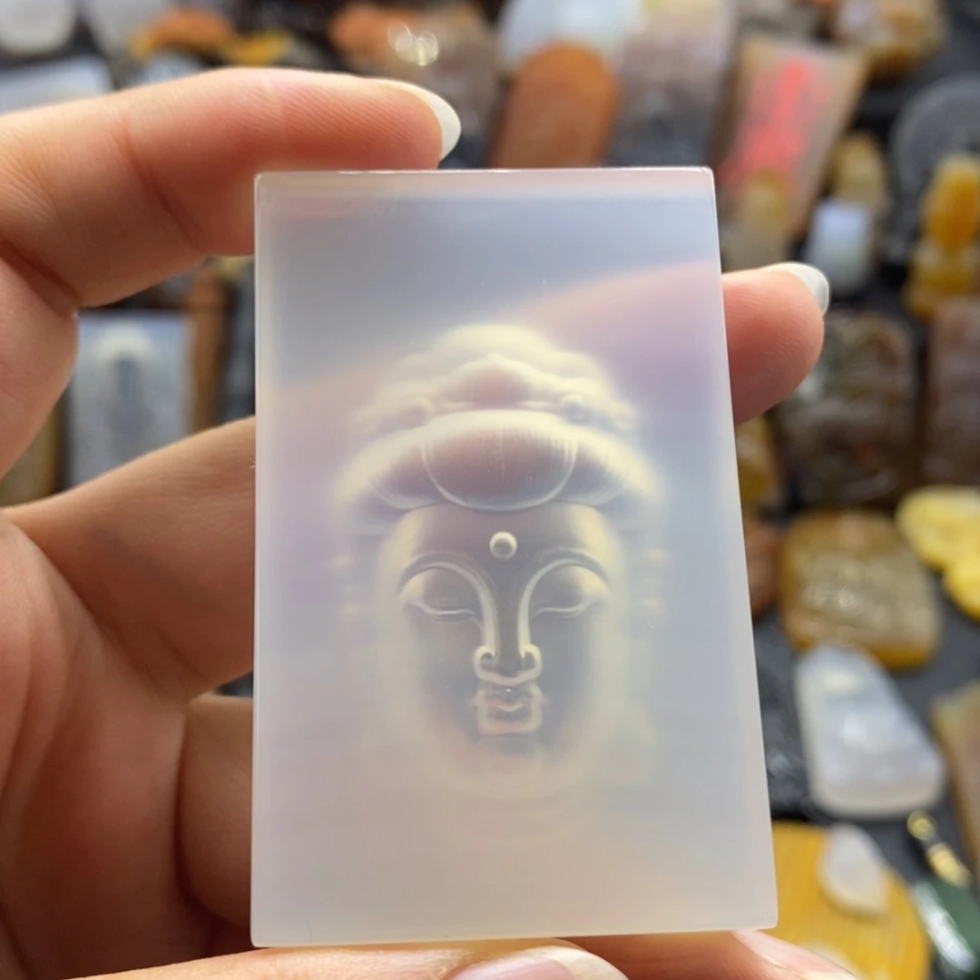 玛瑙/玉髓颈饰未镶嵌心****，