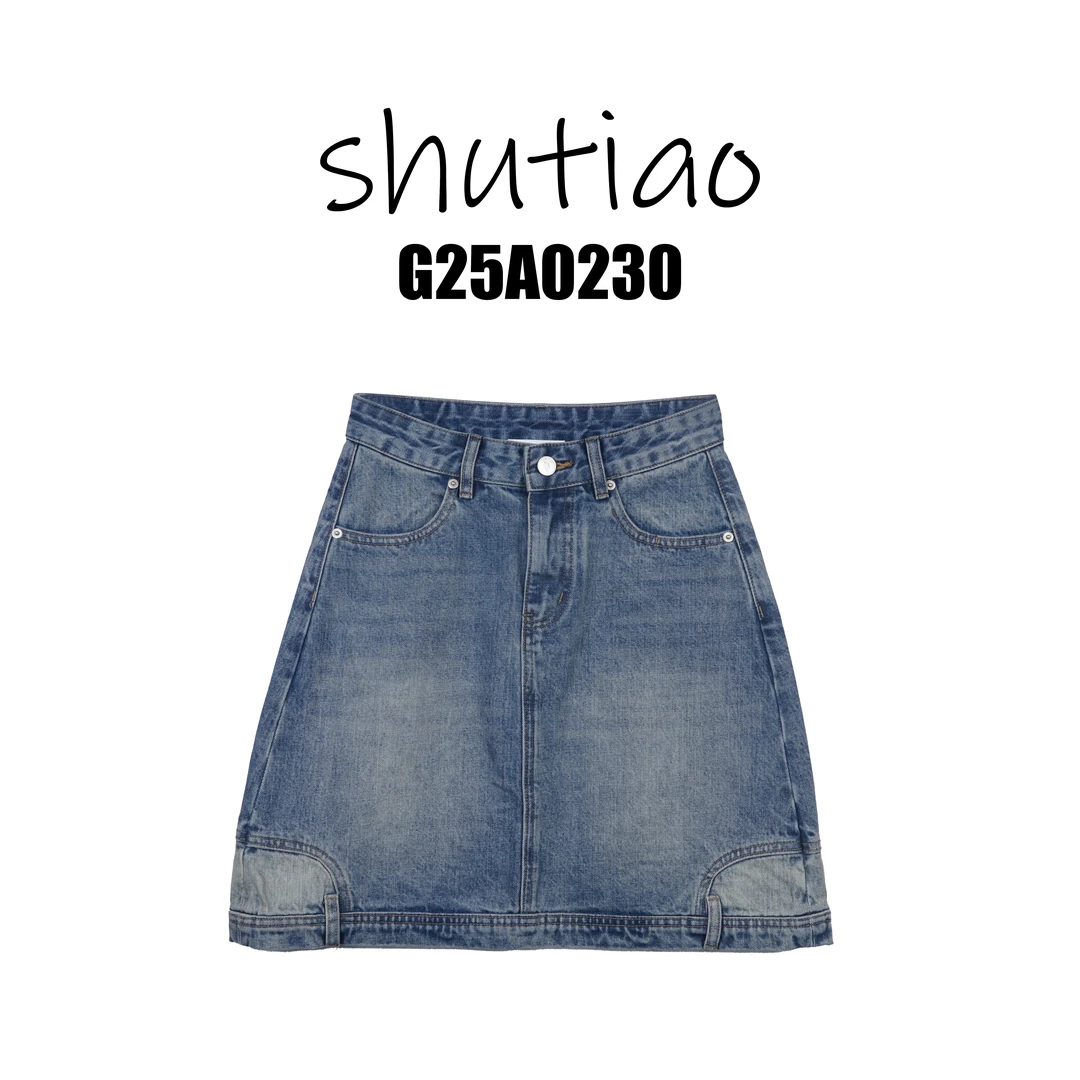 【SHUTIAO】2025夏季：新款小众设计款短裙G25A0230