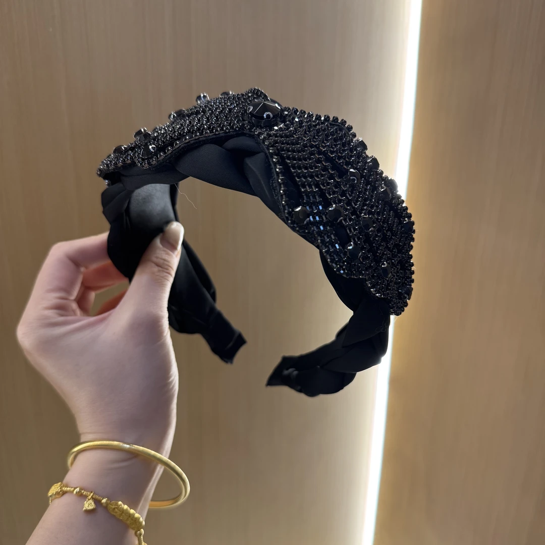 首饰 原创设计【6799】欧美风休闲黑色发箍复古/宫廷