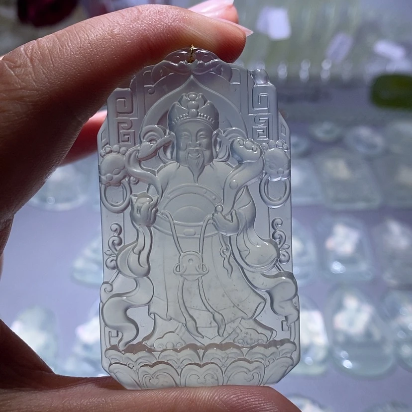 【闪购商品】岫玉未镶嵌颈饰财神