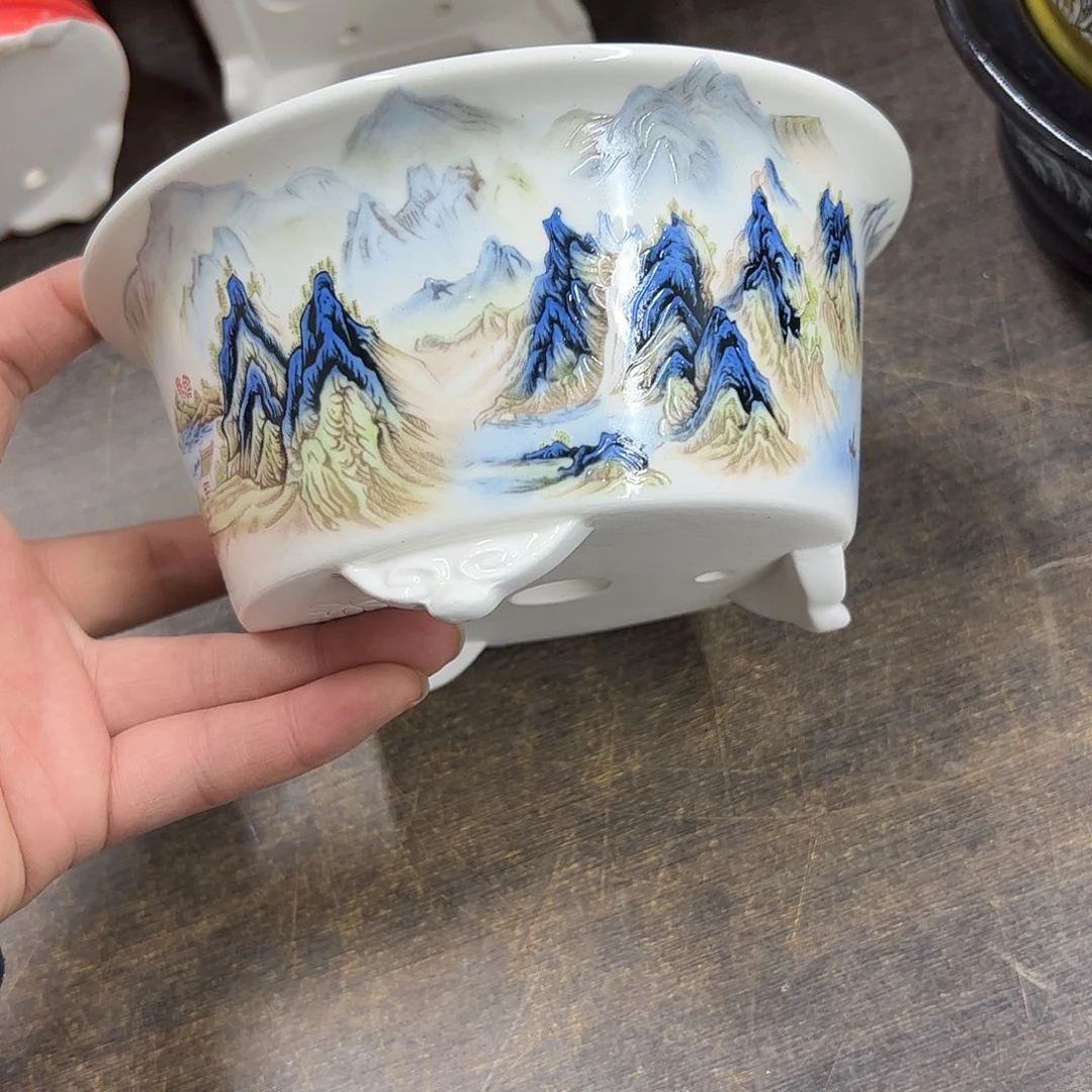 紫砂花盆732号瑕疵15/7.5cm