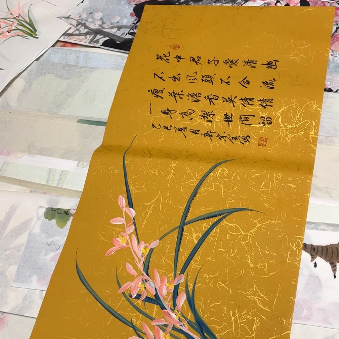 国画12.3纯手绘无边框作品