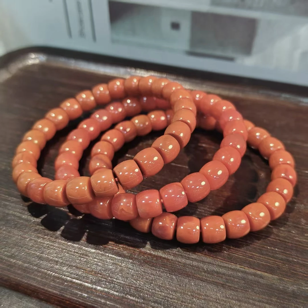 【书记甄选】天然南红直切单圈手链 多样性发一件约7mm CK1049