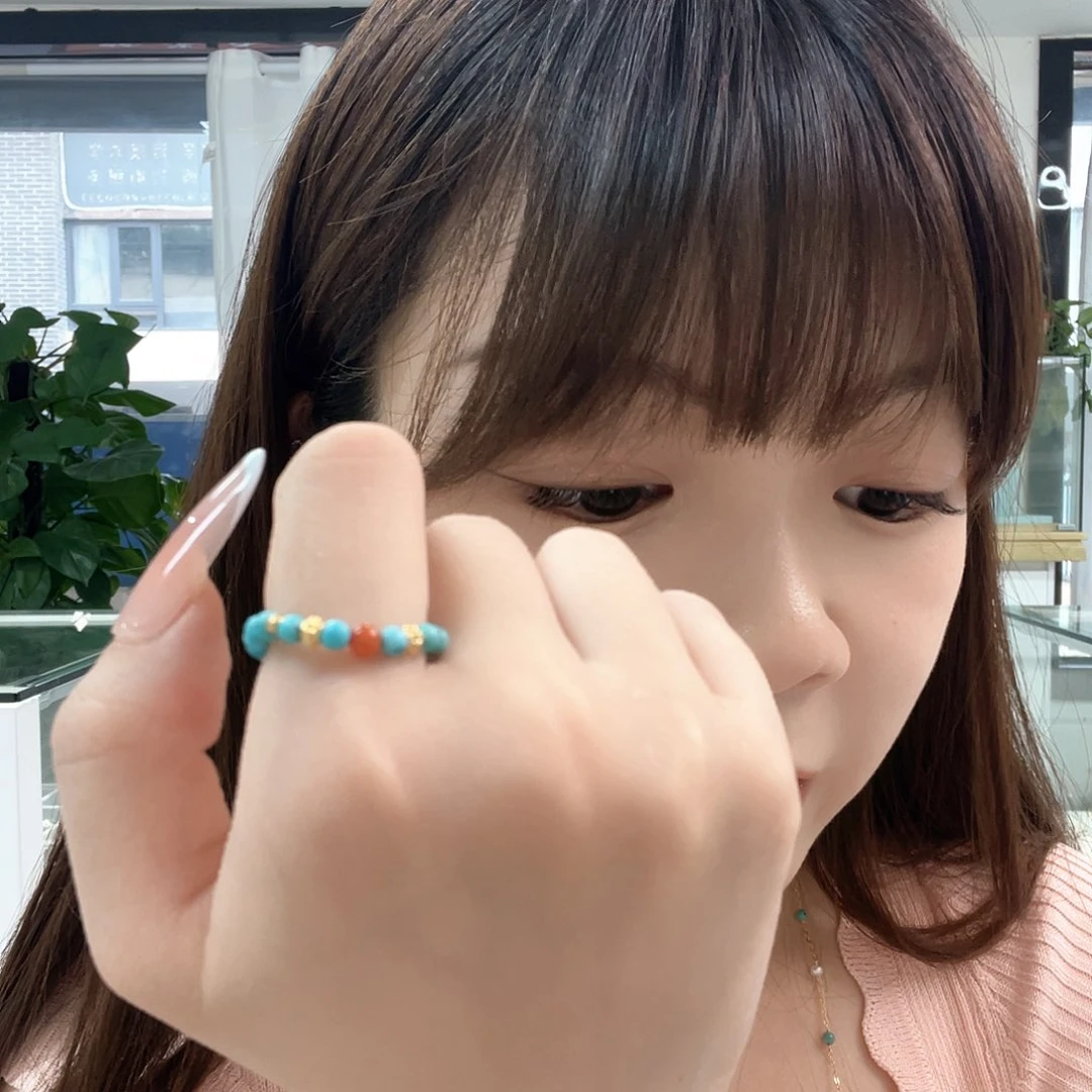 南红玛瑙未镶嵌戒指发货一件