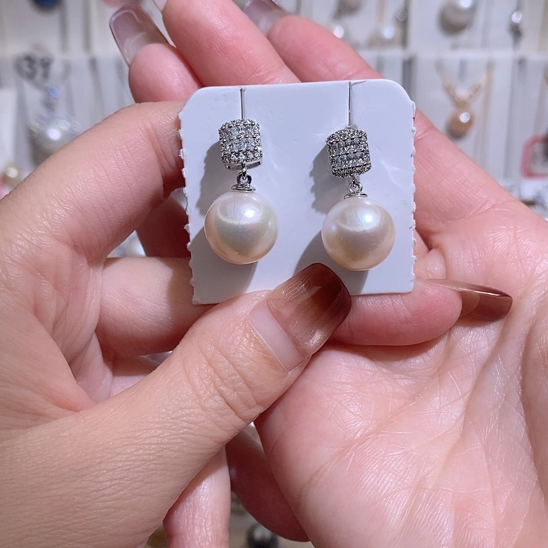 耳饰淡水珍珠未镶嵌w12.3