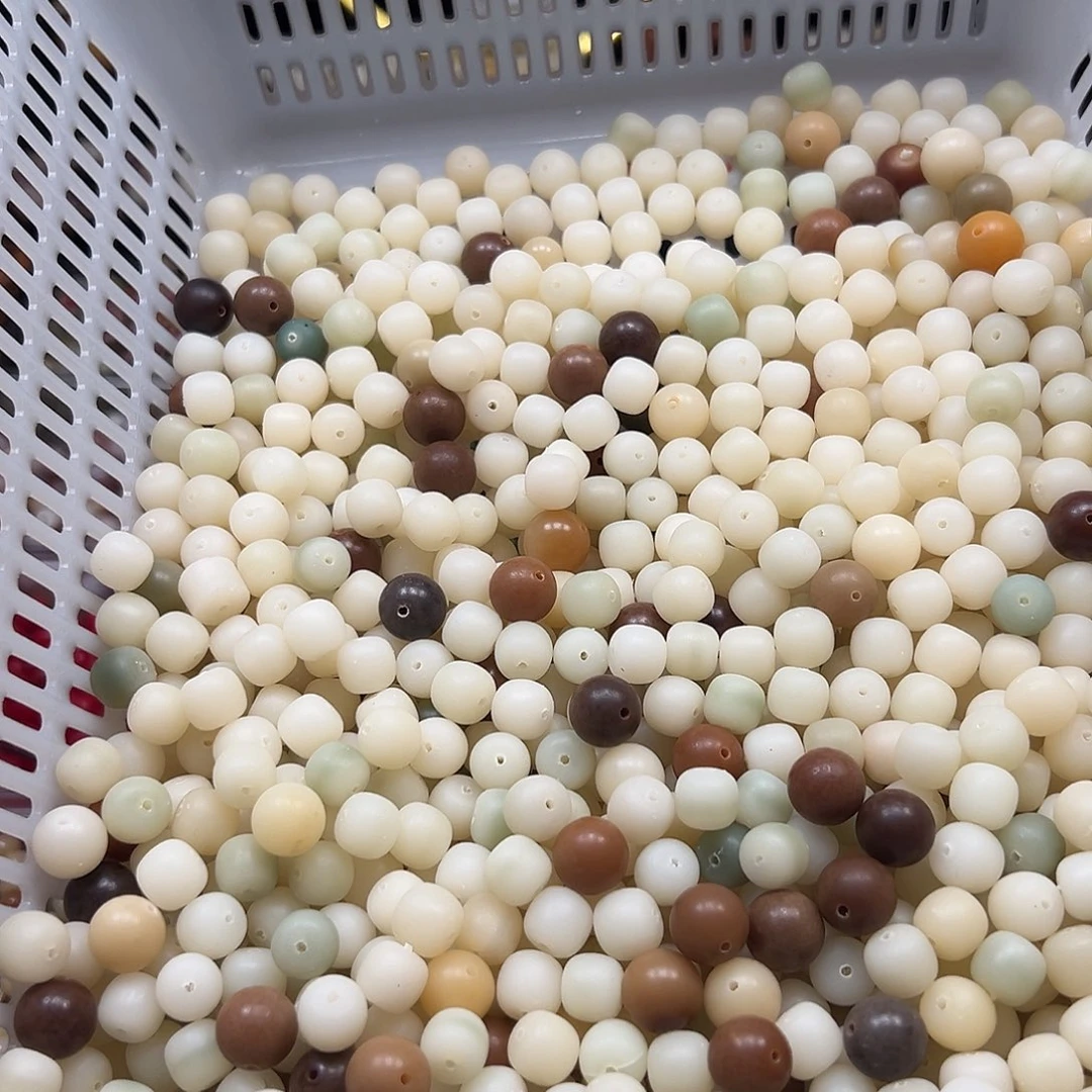 素***道手串菩提根/象牙果瑕疵卡11磨砂桶1360颗