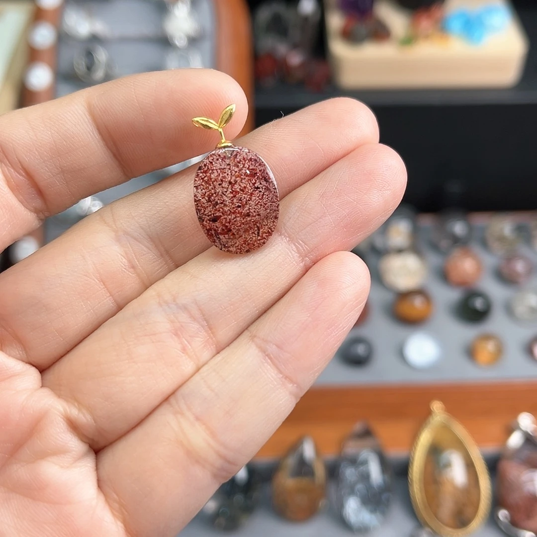 水晶吊坠(不含链)18K金镶嵌?***?定制款不退换