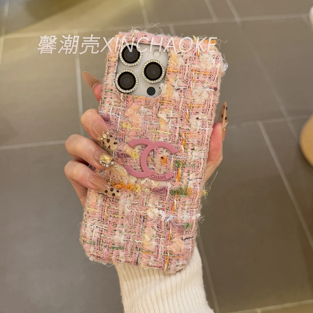 【香风粗花呢】适用苹果12/13/14/15/16promax高级香风手机壳