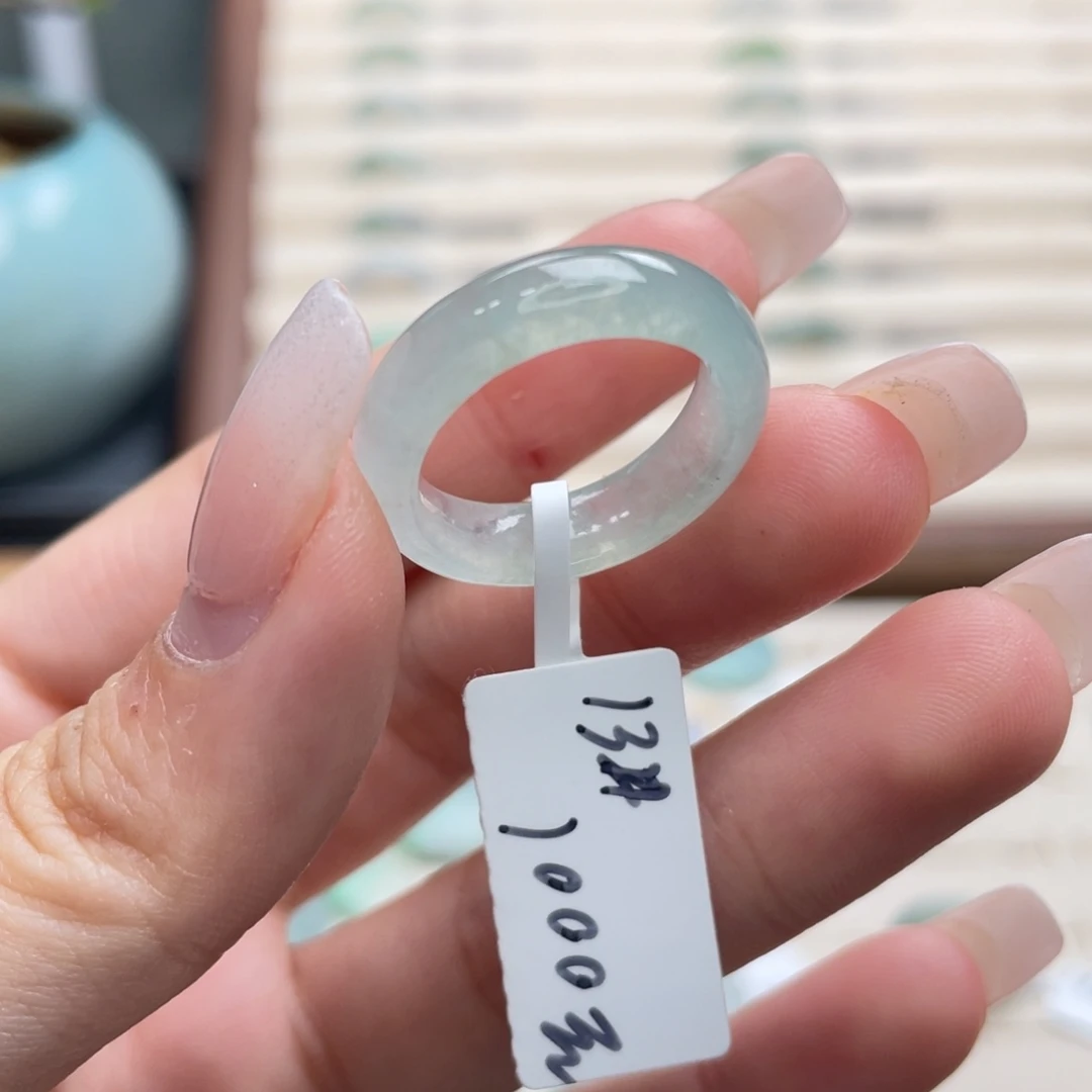 翡翠未镶嵌戒圈a31港圈13薄荷绿