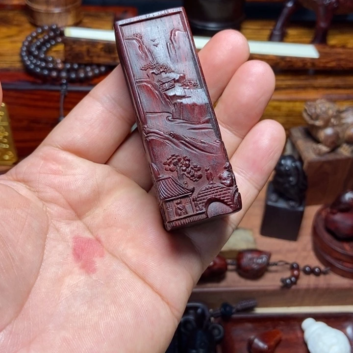 檀香紫檀(小叶紫檀)桃花源章料