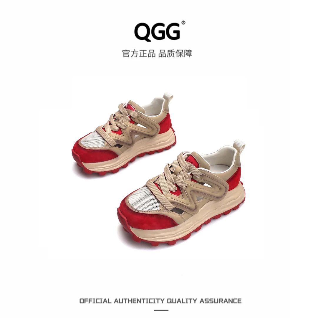 5.5CM内增高夏季新款德训鞋透气舒适休闲时尚厚底德训女鞋Q1399