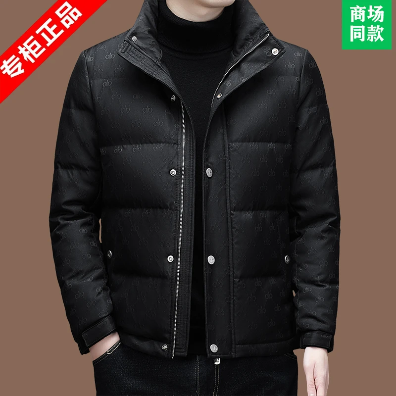 羽绒服男款爆款2025新款正品意大利大牌高端短款男士羽绒服外套潮